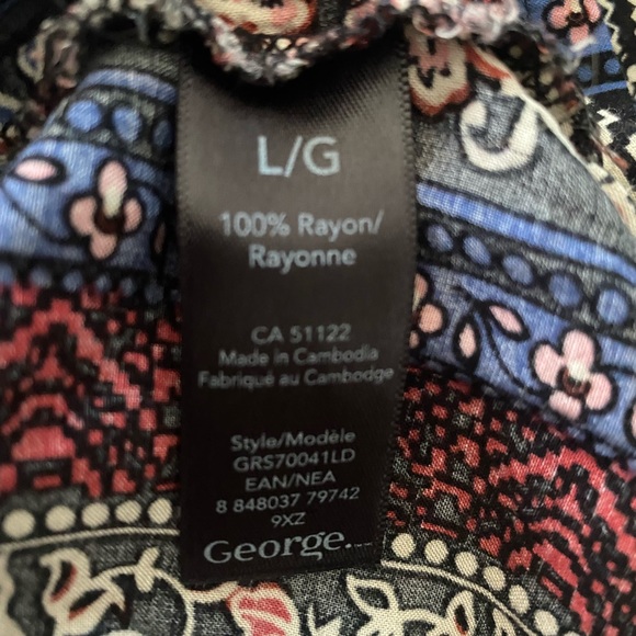 BOHO PEASANT SHIRT MULTI COLOUR SIZE LARGE - Picture 3 of 8